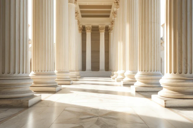 Columnas de un templo Griego Antiguo.